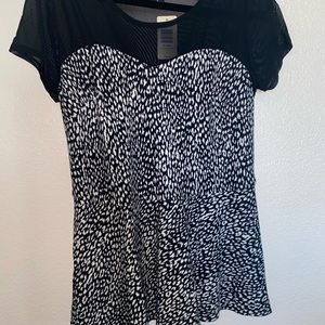 Torrid leopard print mesh illusion Size 0